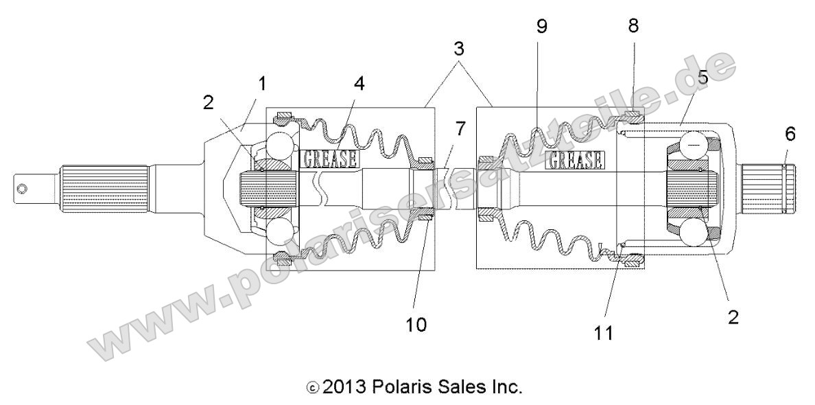 Drive Train, Rear Drive Shaft