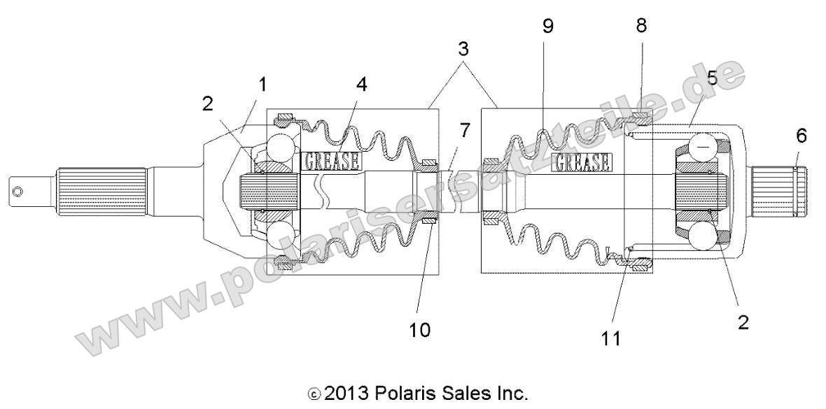 Drive Train, Rear Drive Shaft