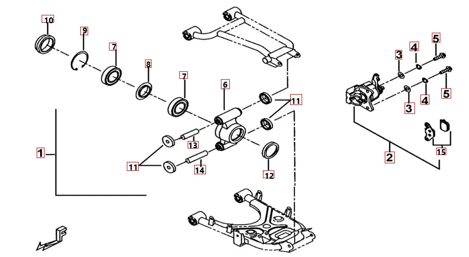 Hinterradachse Hinterradachse