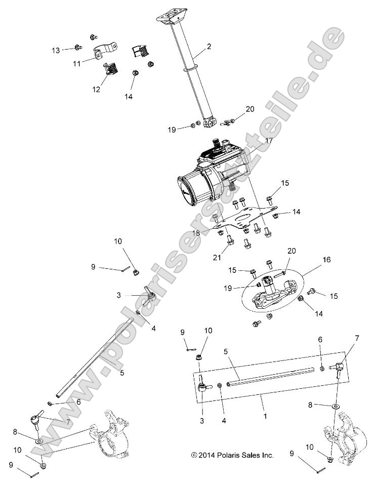 Steering, Steering Post Asm. Steering, Steering Post Asm.