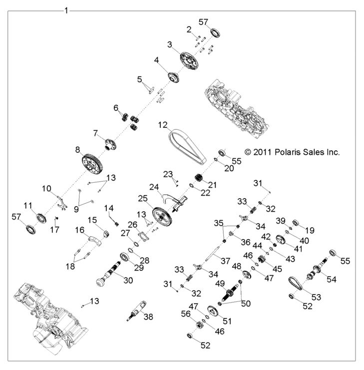 Drive Train, Main Gearcase Internal
