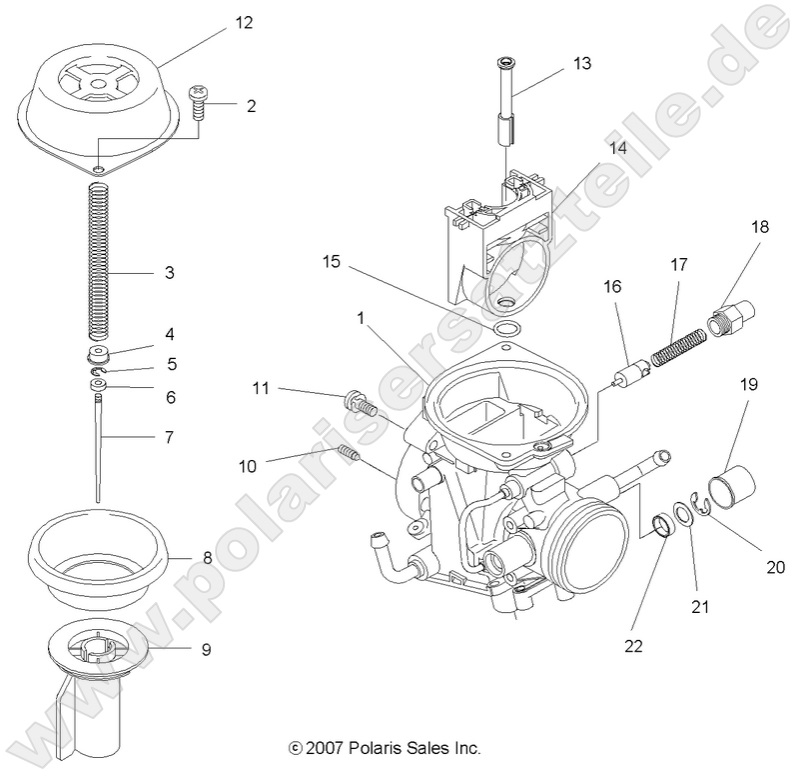 ENGINE, CARBURETOR, UPPER