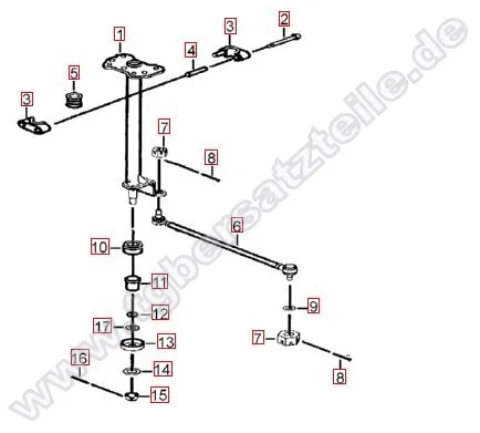 Lenksäule-Spurstange