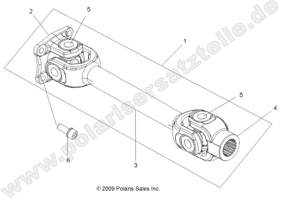 DRIVE TRAIN, PROP SHAFT, REAR