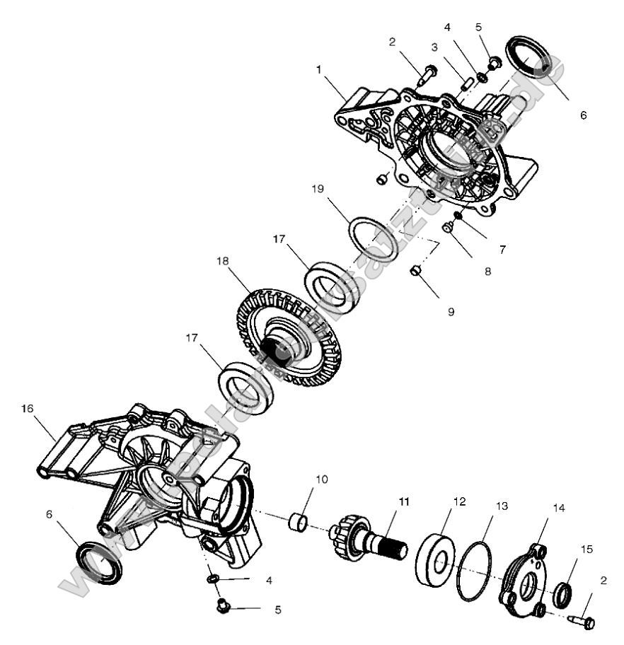 Rear Gearcase Rear Gearcase