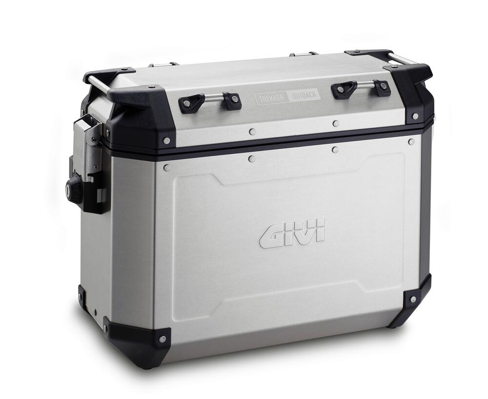 Givi Monokey Trekker Outback OBKN37A Alu Seitenkoffer Set - je 37 Liter - silber