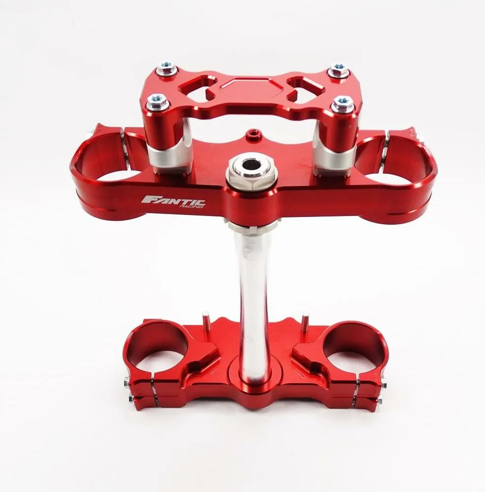 Fantic CNC Racing Gabelbrücke 4T rot - XXF 250 450 / XEF 250 450
