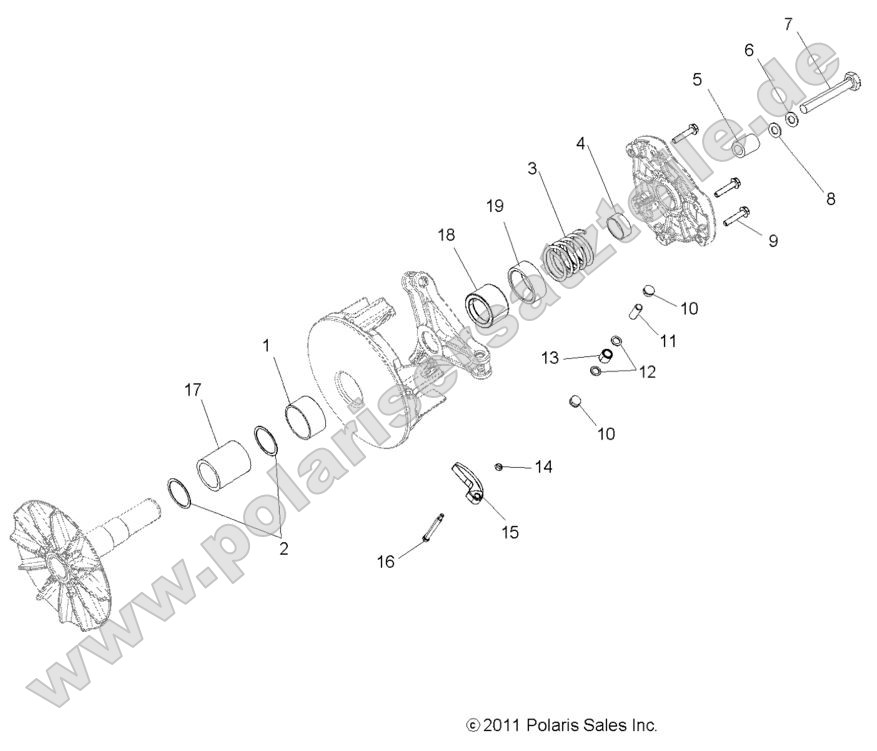 Drive Train, Primary Clutch Drive Train, Primary Clutch