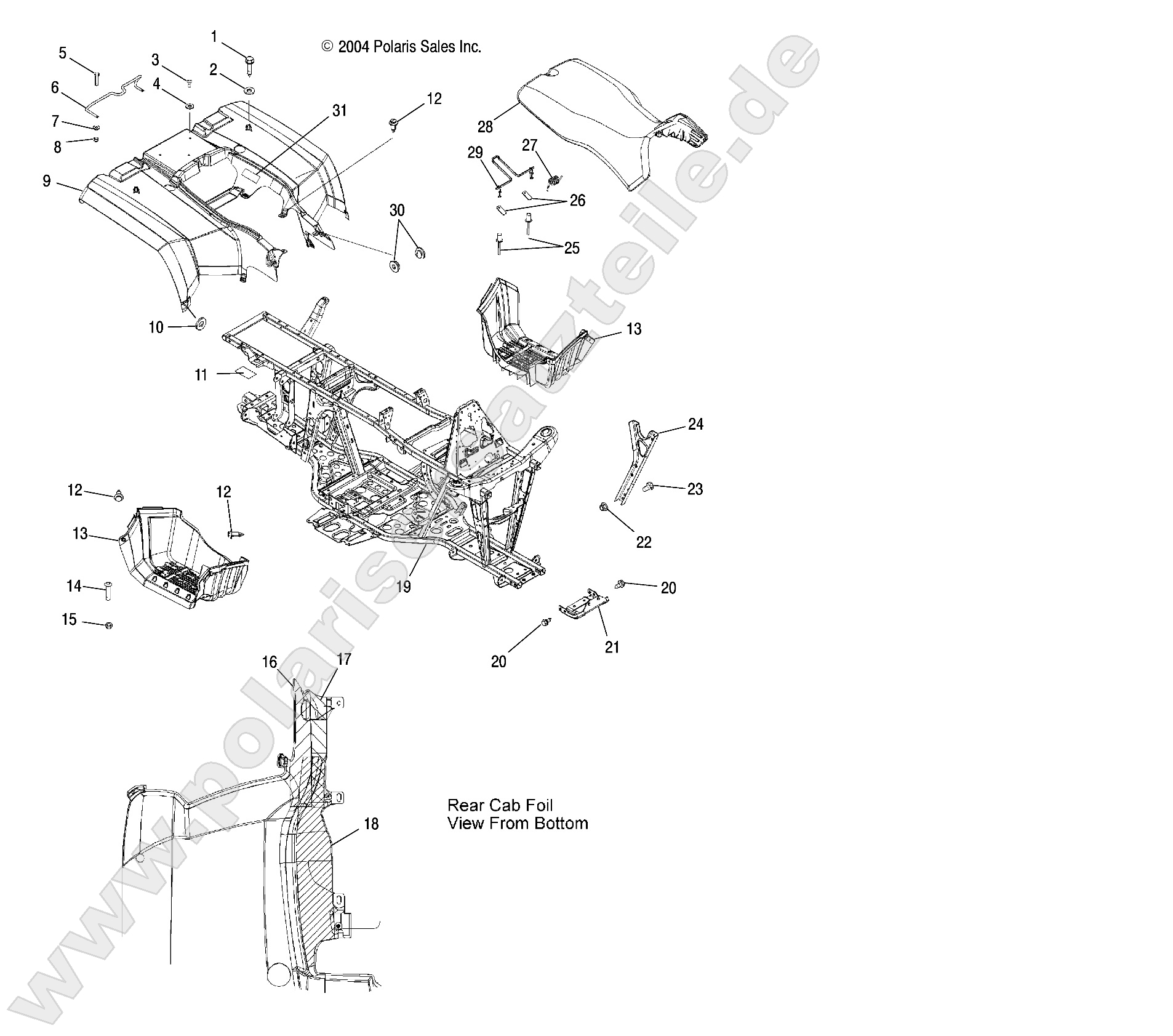 REAR CAB and SEAT REAR CAB and SEAT