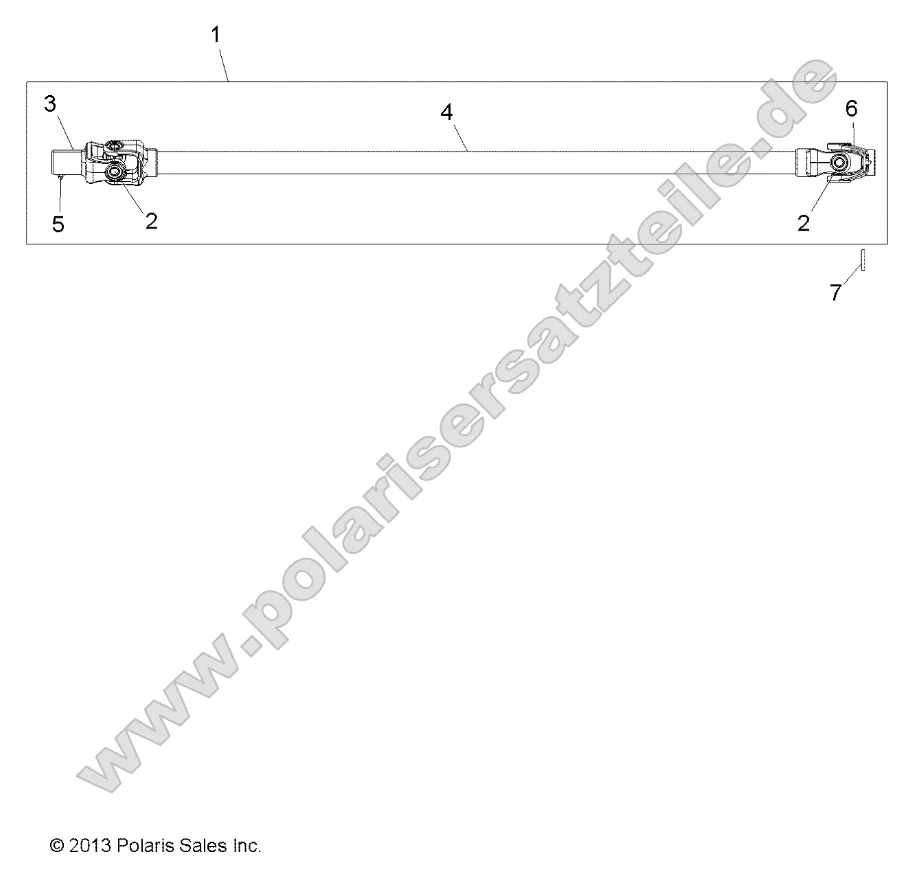 Drive Train, Front Prop Shaft Drive Train, Front Prop Shaft