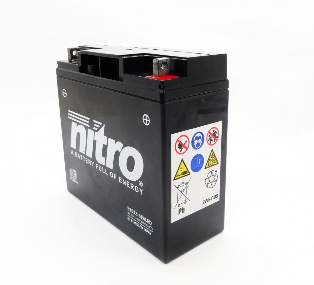 Nitro GEL 51913 AGM Batterie 12V 20AH