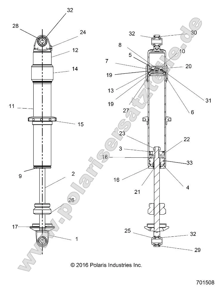 Suspension, Rear Shock Internals