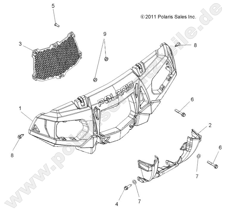 BODY, FRONT BUMPER and MOUNTING