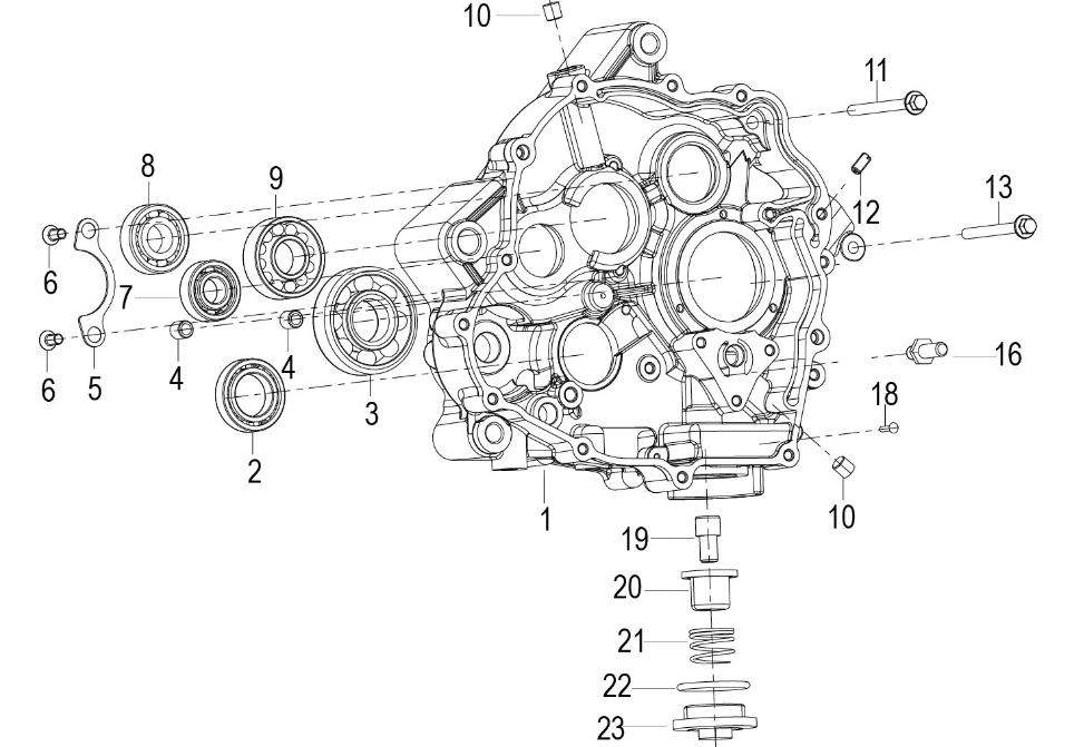 Kurbelgehäuse - rechts