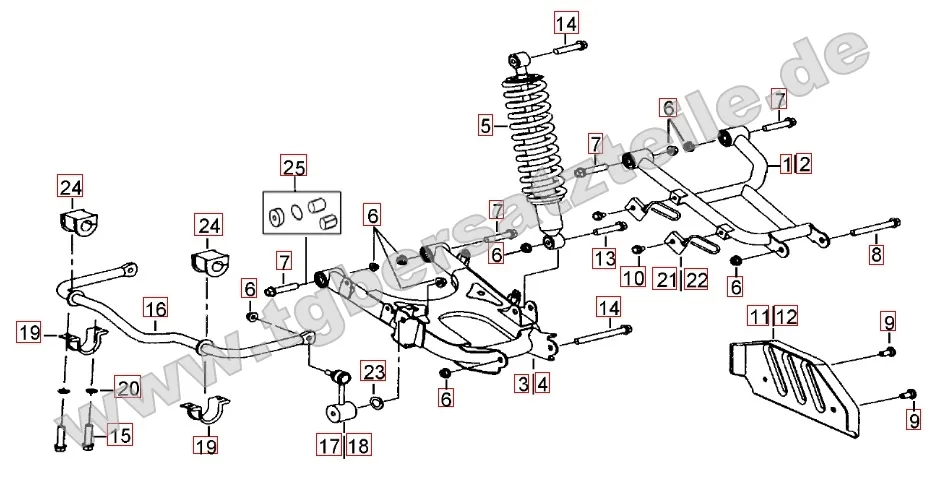 Federbein hinten Federbein hinten
