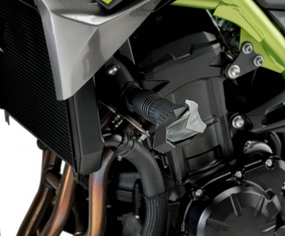 Puig Sturzpads R19 Crash Pads schwarz - Kawasaki Z900 2017-22 | Z900 SE 2022-