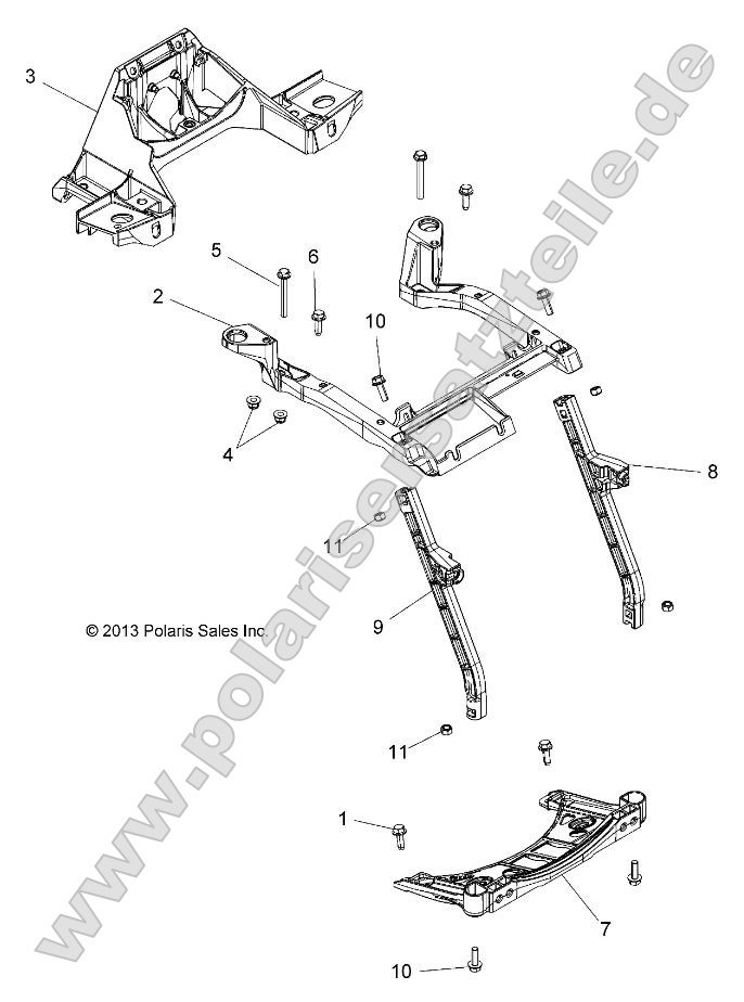 Body, Front Rack Support Body, Front Rack Support
