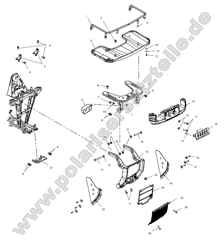 Front Rack and Bumper Mounting Front Rack and Bumper Mounting