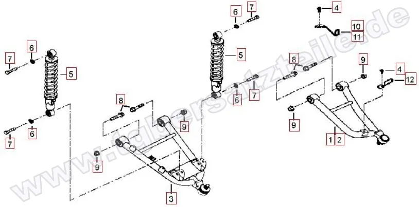 Federbein vorne Federbein vorne