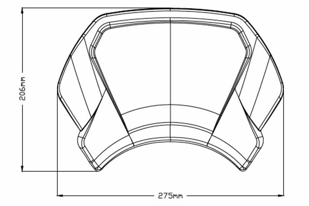 PUIG ALUMINIUM-FRONTPLATTE PARA YAMAHA XV950/R C/SCHWAR - 3813N