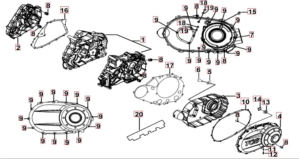 Motorgehäuse Motorgehäuse