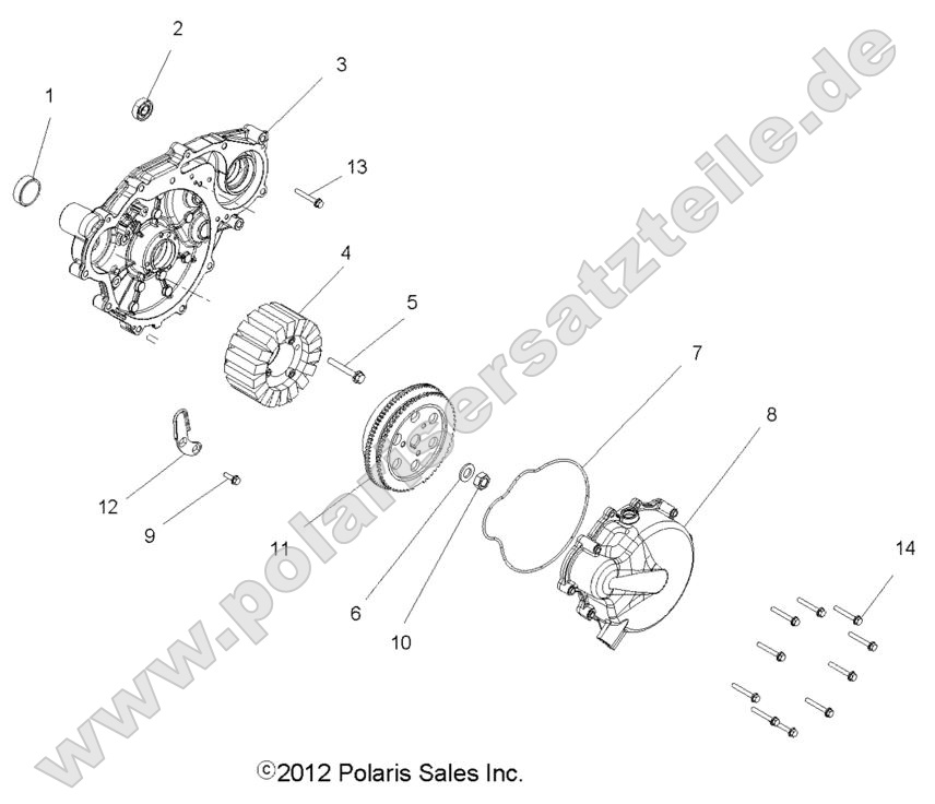 Engine, Stator and Flywheel Engine, Stator and Flywheel