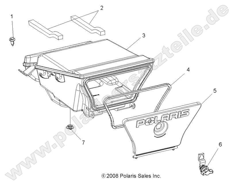 BODY, STORAGE BOX, REAR