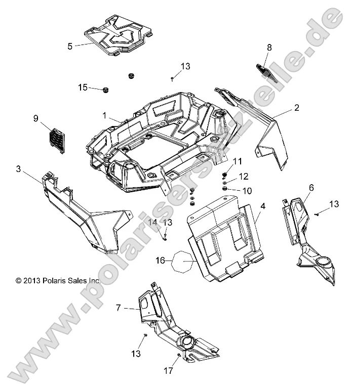 Body, Rear Rack and Fenders Body, Rear Rack and Fenders