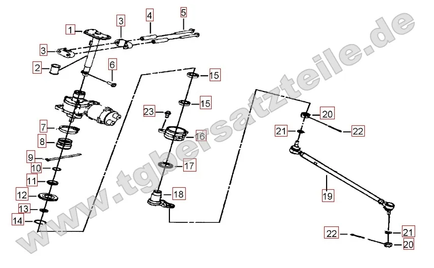 Lenksäule - Spurstange Lenksäule - Spurstange