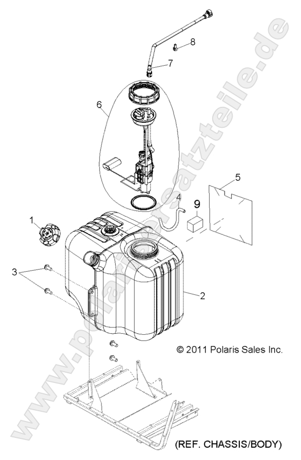 Body, Fuel Tank Asm. Body, Fuel Tank Asm.