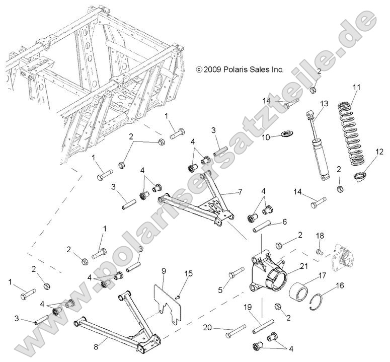 Suspension, A-Arms, Mid Drive and Rear Drive