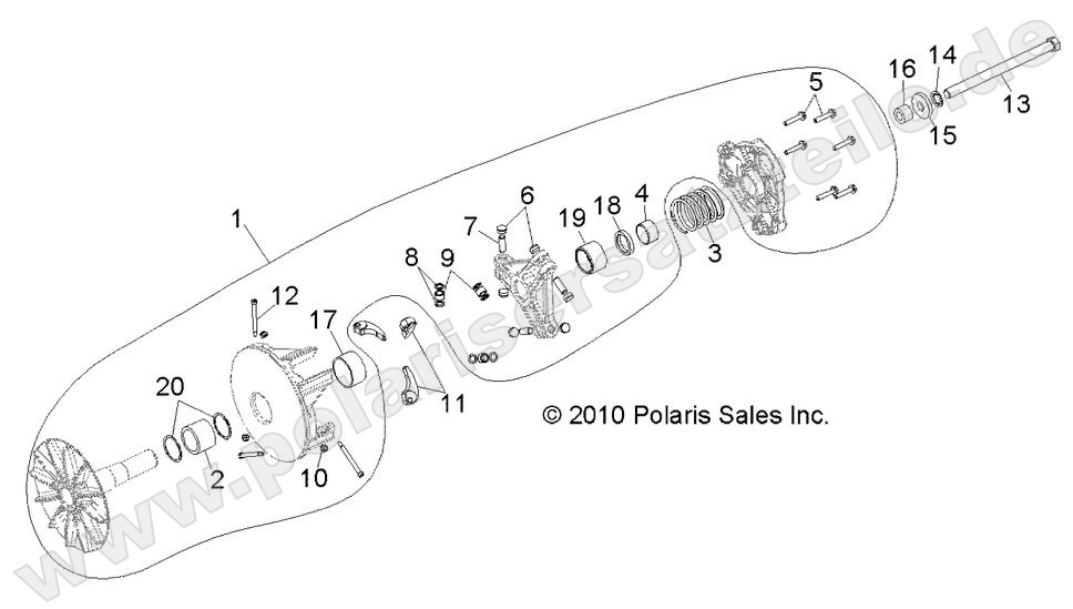 DRIVE TRAIN, PRIMARY CLUTCH