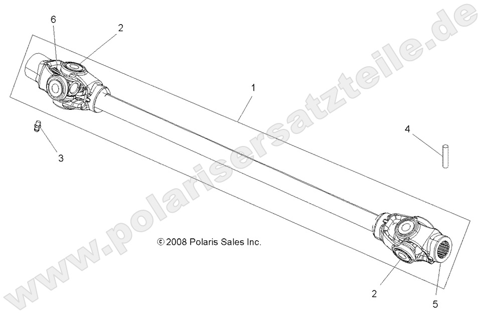 DRIVE TRAIN, PROP SHAFT, FRONT