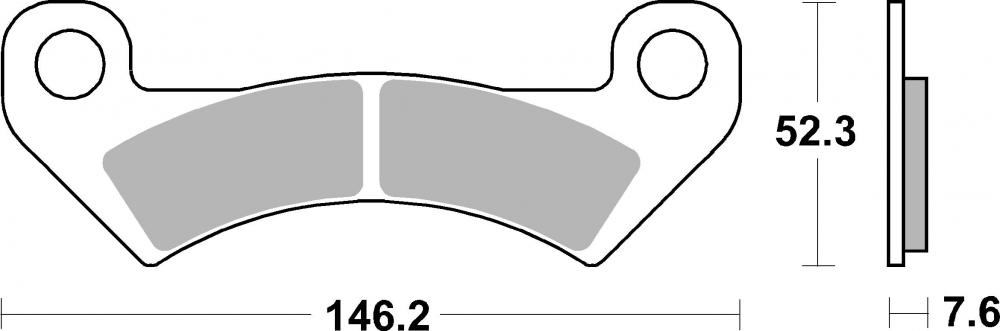 SBS Bremsbeläge Offroad & ATV Sintermetall - 912SI