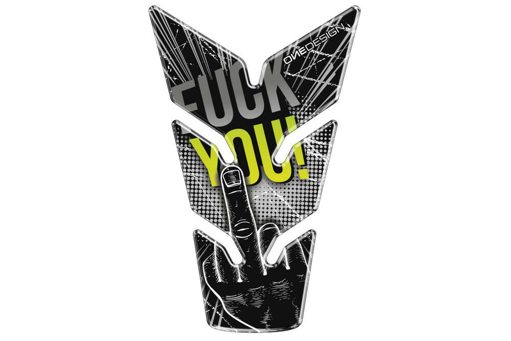 PUIG TANK PAD SKULL F-YOU C/SCHWARZ - 20596N