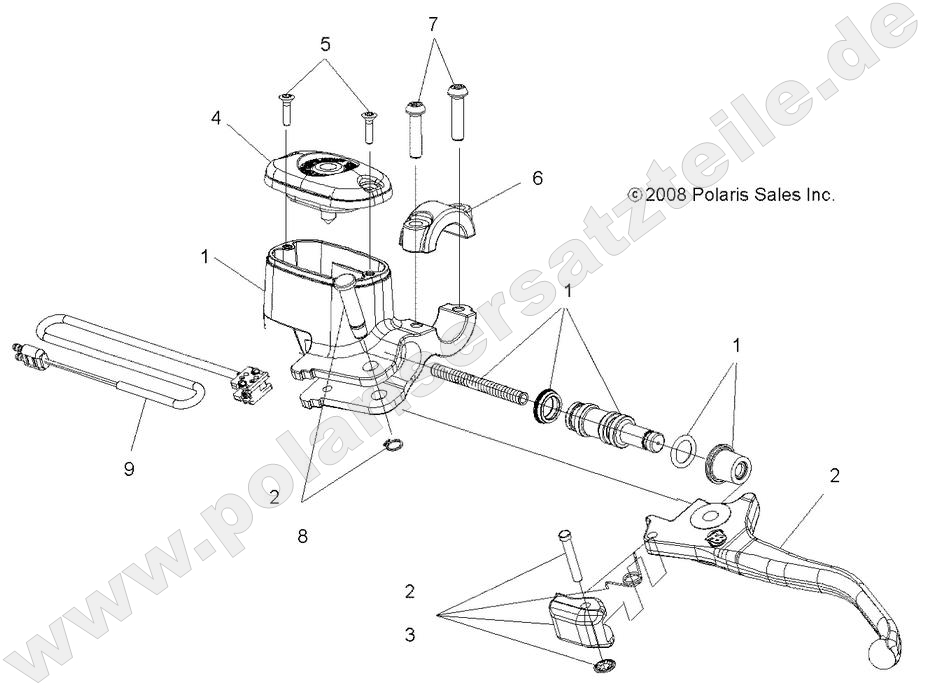 BRAKES, FRONT BRAKE LEVER and MASTER CYLINDER BRAKES, FRONT BRAKE LEVER and MASTER CYLINDER