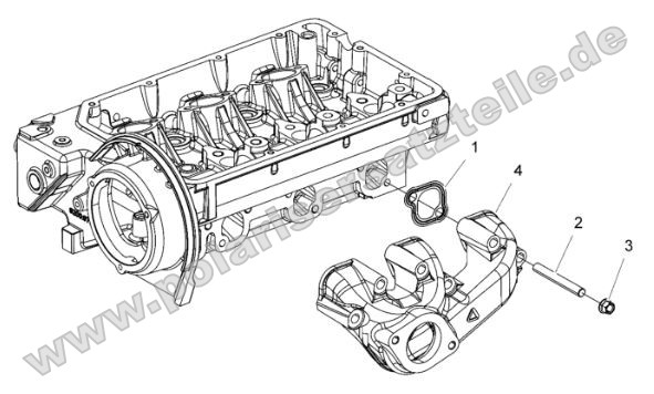 Engine, Exhaust Manifold Engine, Exhaust Manifold