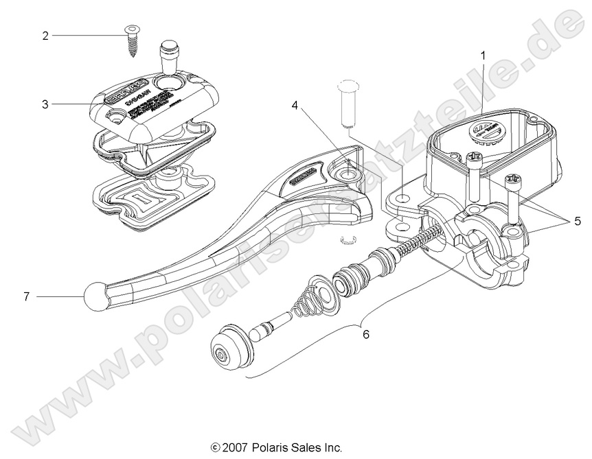 BRAKES, FRONT BRAKE LEVER and LH MASTER CYLINDER BRAKES, FRONT BRAKE LEVER and LH MASTER CYLINDER