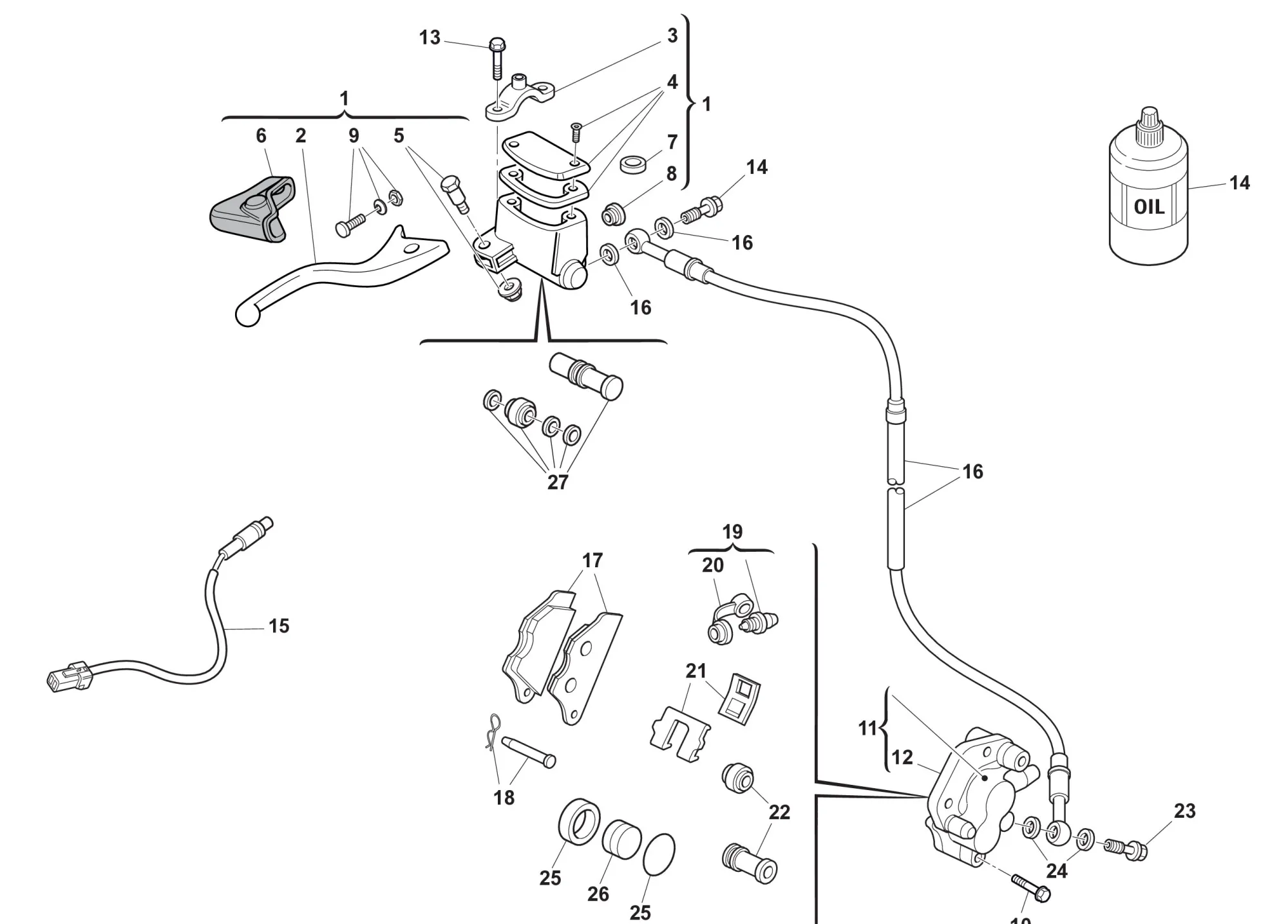Bremssystem vorne RS Enduro