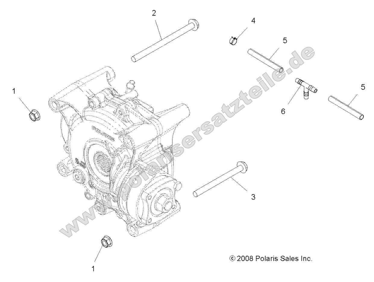 Drive Train, Gearcase Mounting, Rear Drive Train, Gearcase Mounting, Rear