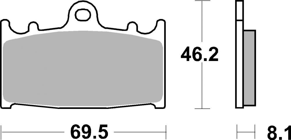 SBS Bremsbeläge HS Street Sintermetall ABE - 631HS