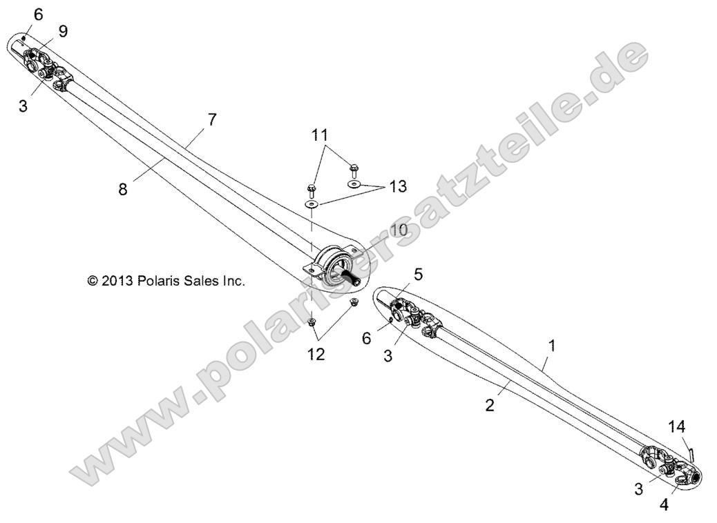 Drive Train, Front and Rear Prop Shaft Drive Train, Front and Rear Prop Shaft