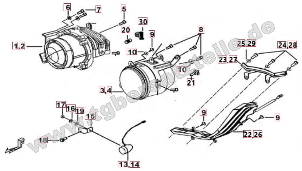 Scheinwerfer - Blinker vorne