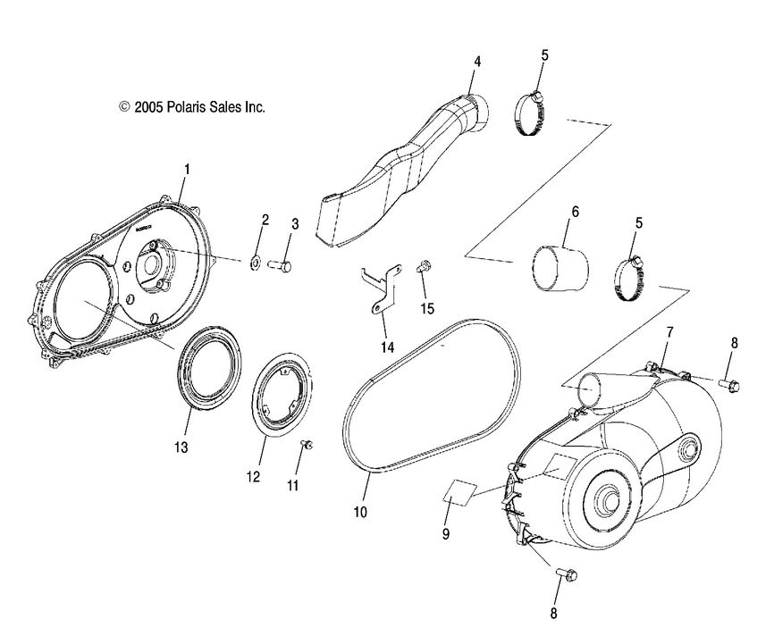 DRIVE TRAIN, CLUTCH COVER