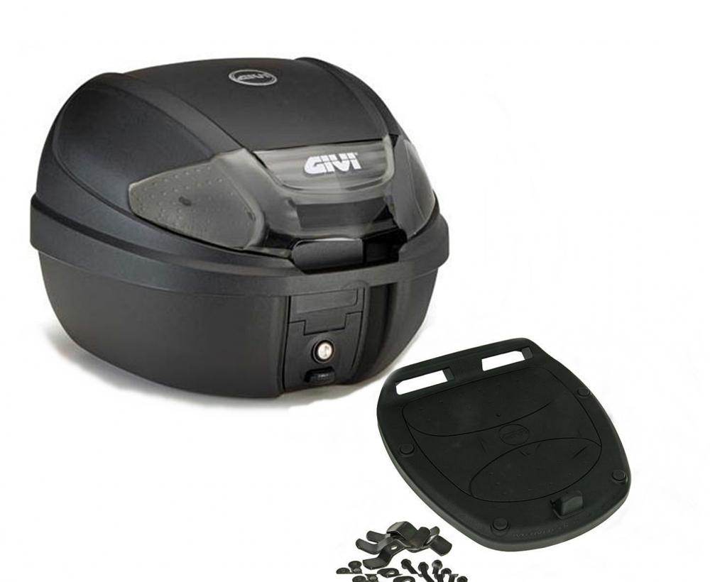 Givi Monolock Topcase E300 NT - 30 Liter - schwarz inkl. Montagekit