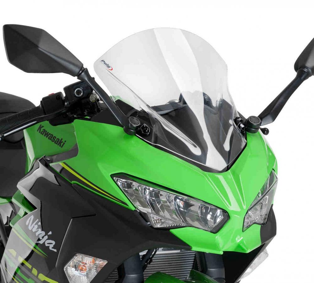 Puig Racing Verkleidungsscheibe Transparent - Kawasaki Ninja 400 2018-21