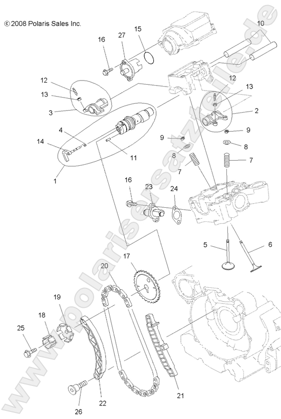 ENGINE, VALVES and CAMSHAFT