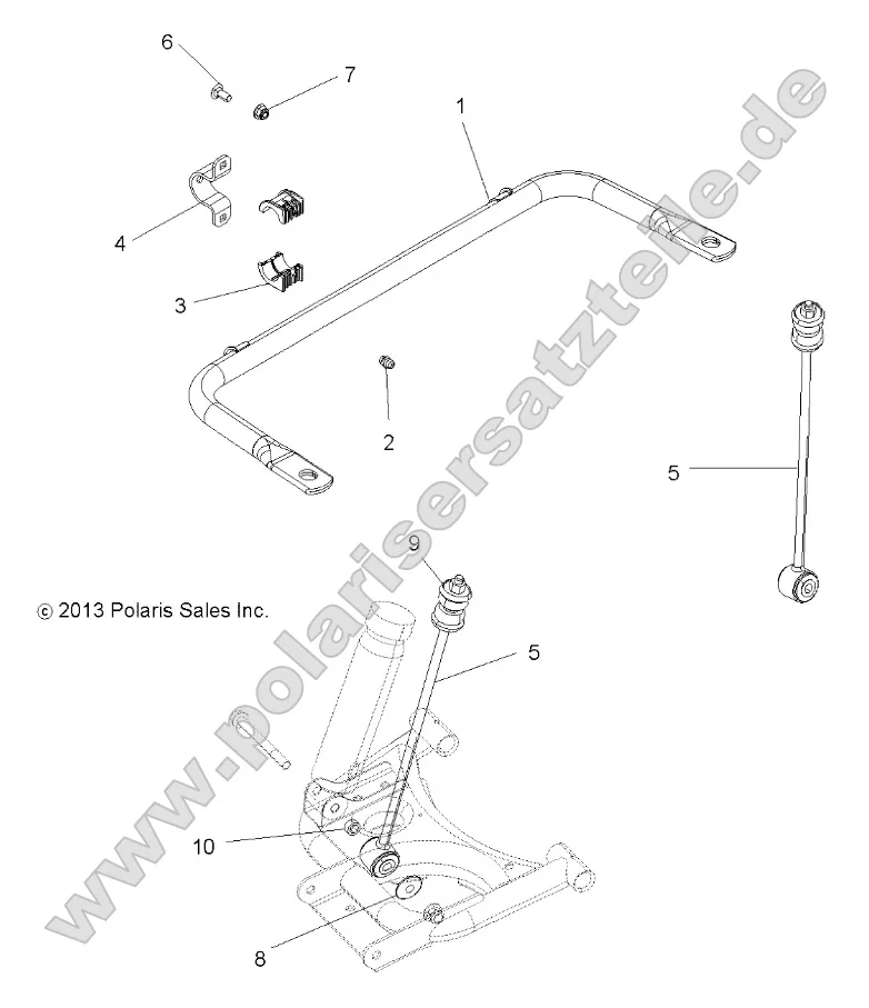 Suspension, Stabilizer Bar, Rear