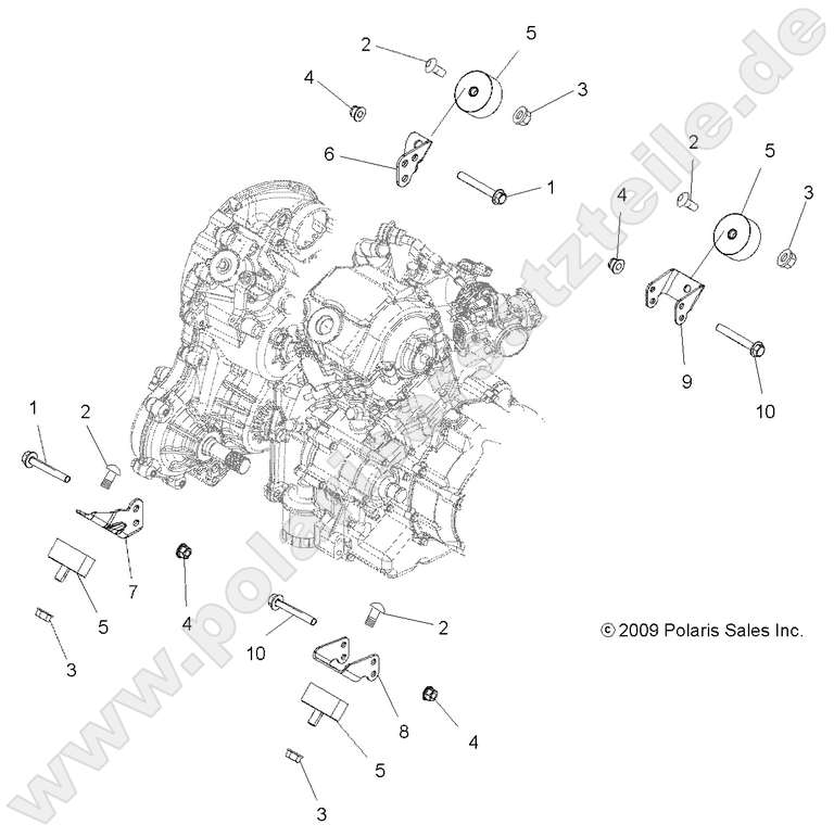ENGINE, MOUNTING ENGINE, MOUNTING