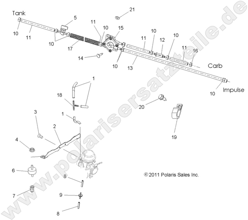 ENGINE, CARBURETOR MOUNTING and FUEL LINES ENGINE, CARBURETOR MOUNTING and FUEL LINES
